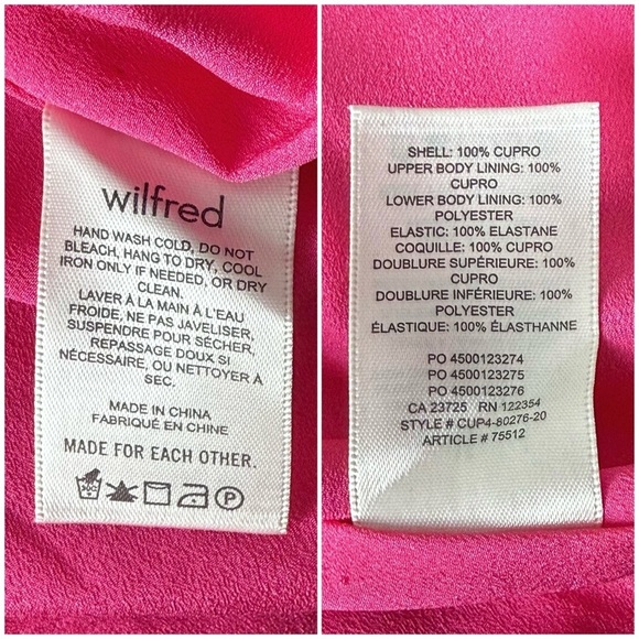 NWT ARITZIA Y2K Fuchsia Satin Smocked Back Square Neck Ruffle Hem Slip Dress 0 - Picture 4 of 4